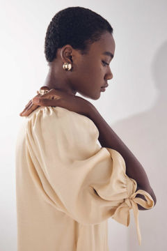 Picture of SHORT STRAIGHT DRESS WITH 3/4 SLEEVES BONA